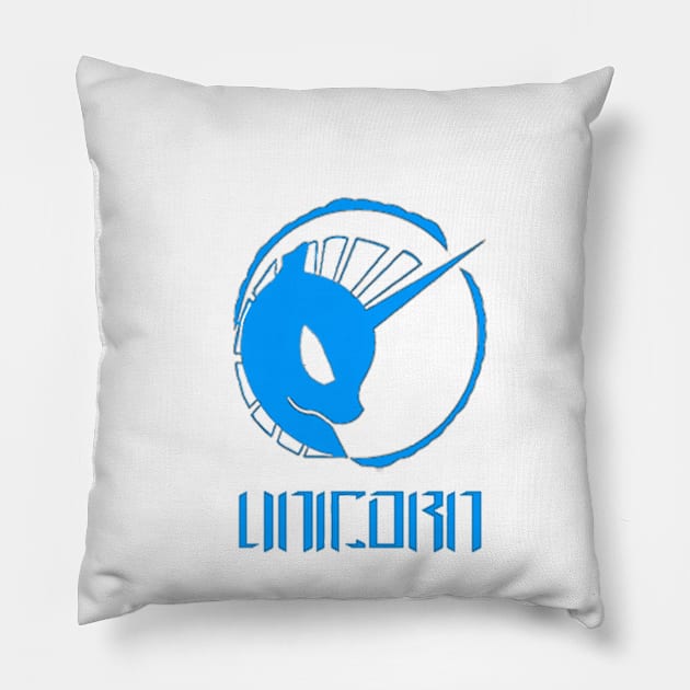 Equestrian Race Unicorn Pillow by IsaacRuiz