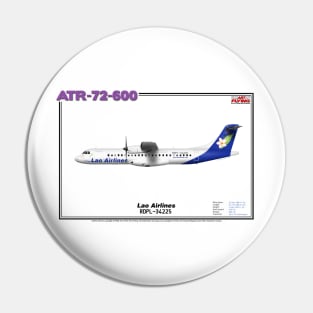 Avions de Transport Régional 72-600 - Lao Airlines (Art Print) Pin