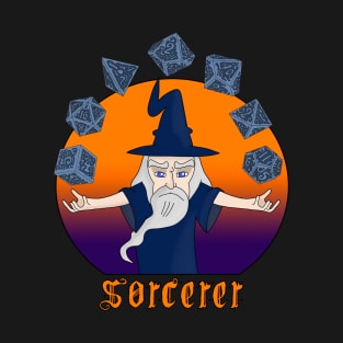 A Sorcerer with Levitating Dices T-Shirt