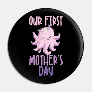 First Mother's Day, Octopus Matching Pin