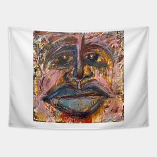 Glass Face Tapestry