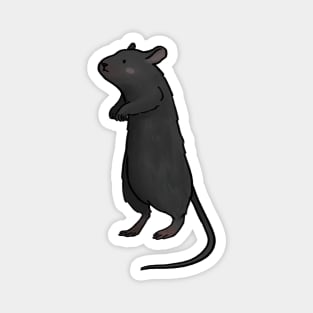 Cute black mouse Magnet