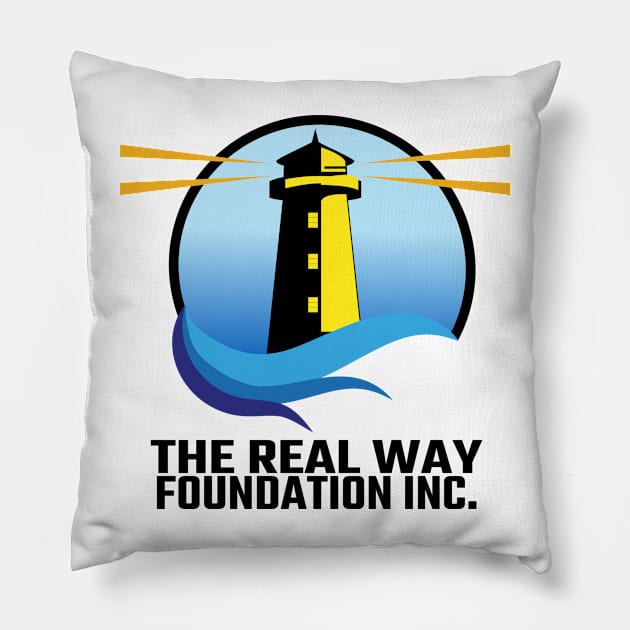 The Real Way Stacked Classic Logo Pillow by The Real Way Foundation