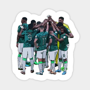 Saudi Green Falcons Magnet