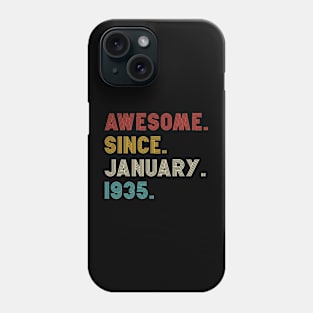 Awesome Since 1935 birthday Phone Case