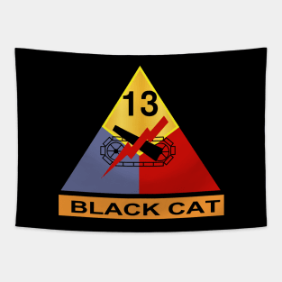 13th Armored Division - Black Cat wo Txt Tapestry