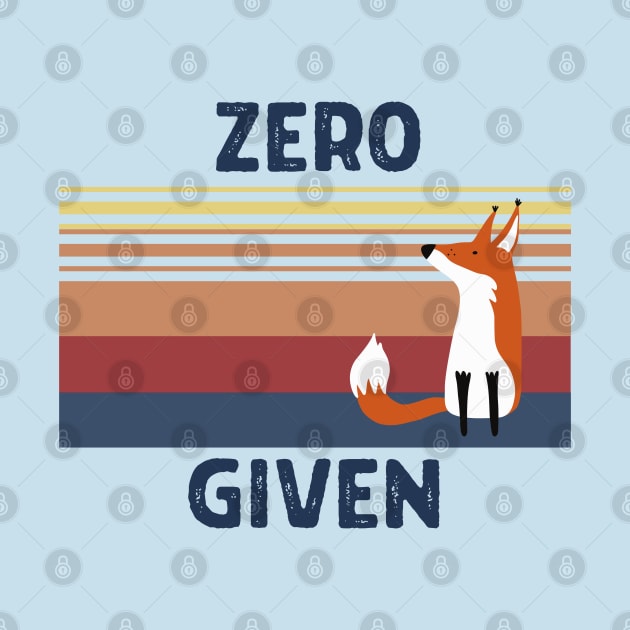 Zero FOX Given by MN Favorites