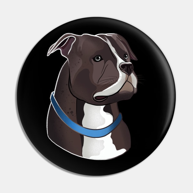 Pit Bull Pin by LetsBeginDesigns