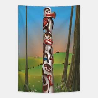 totem pole Tapestry