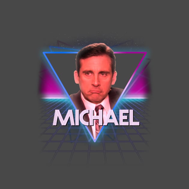 Michael Scott Retro 80's Triangle The Office US by Bevatron