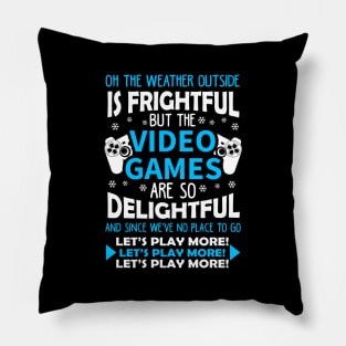 Video Games Ugly Christmas Sweater Pillow