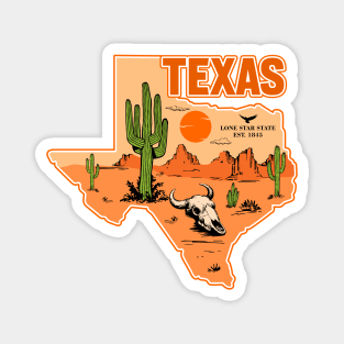 Texas and vintage Magnet