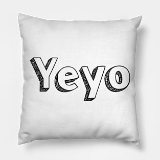 Yeyo // Typography Design Pillow