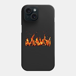 Pixel Fire! Phone Case