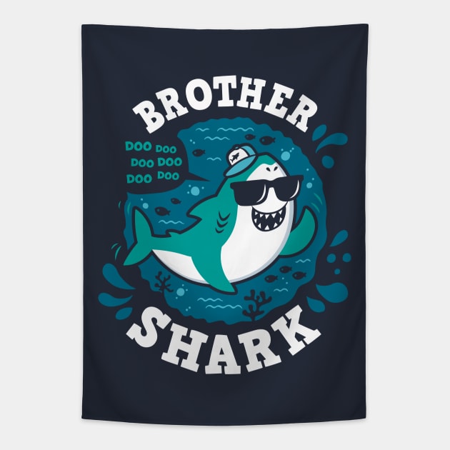 Brother Shark Tapestry by Olipop
