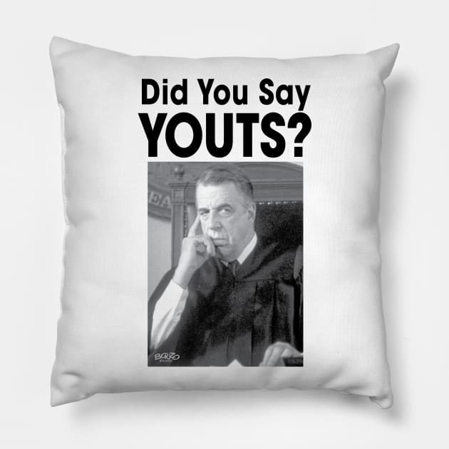 YOUTS?-1 Pillow by BonzoTee