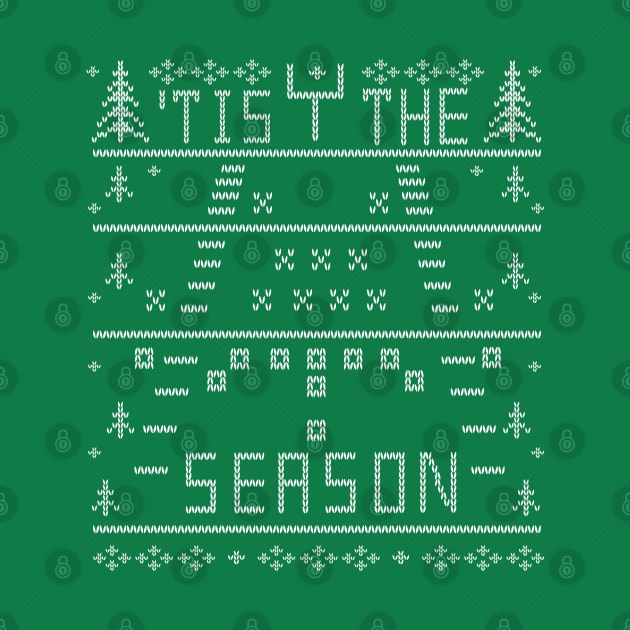 'Tis the Season Football Ugly Christmas Sweater Party Football Lover by TeeCreations