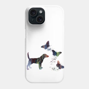 Beagle And Butterflies Phone Case