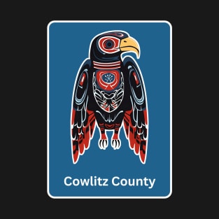 Cowlitz County Washington Native Indian American Eagle Hawk Haida T-Shirt