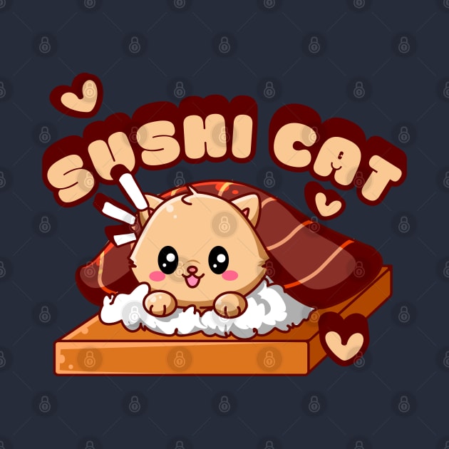 Sushi Cat by Indieteesandmerch
