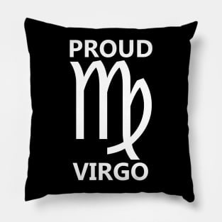 Proud Virgo White Pillow