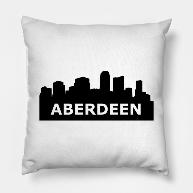 Aberdeen Skyline Aberdeen Pillow Teepublic