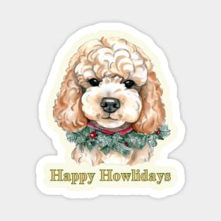 Happy Howlidays Cockapoo Magnet