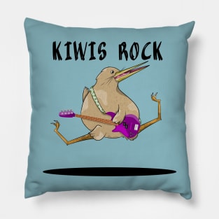 Kiwi Bass Player Pillow