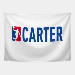 Carter NBA Basketball Custom Player Your Name T-Shirt Tapestry