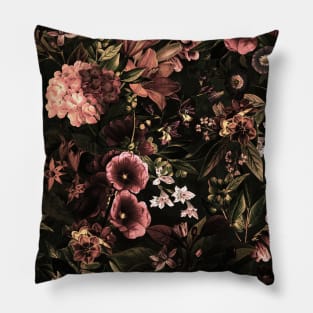 Autumn Winter Flowers VIII Pillow