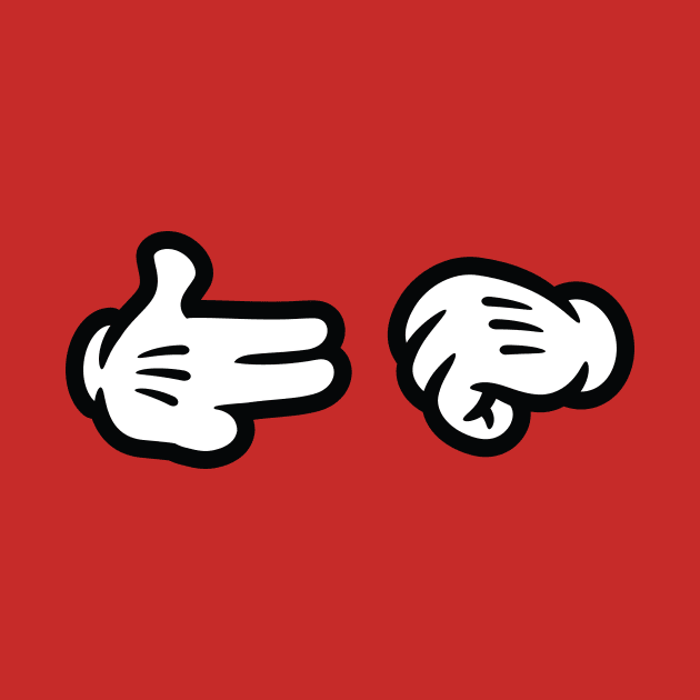 Run the Jewels Cartoon Hands Logo by Pufahl