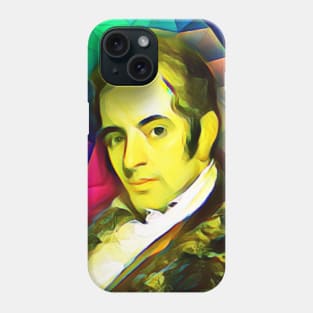 Washington Irving Colourful Portrait | Washington Irving Artwork 6 Phone Case