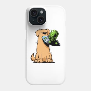 Aliens vs Puppies: Let's Play Catch Phone Case