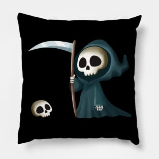 Cute Kawaii Grim Reaper Pillow