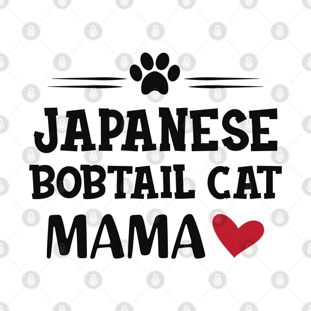 Japanese bobtail cat mama by KC Happy Shop