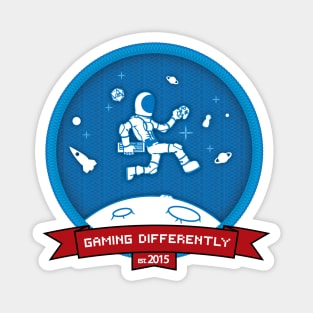 Gaming Differently Astronaut Patch Magnet