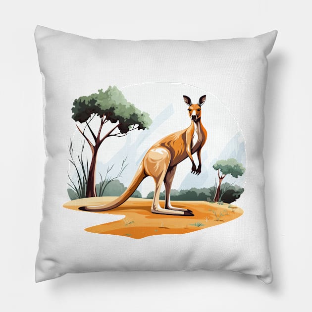 Cute Kangaroo Pillow by zooleisurelife