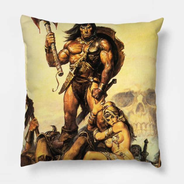 Conan the Barbarian 5 Pillow by stormcrow