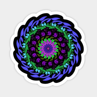 Colorful mandala art Magnet