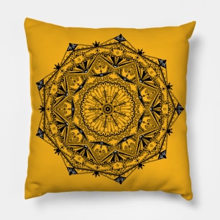 Polygonal mandala Pillow