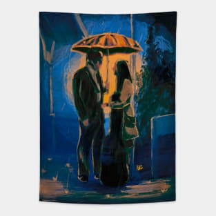 The Yellow Umbrella Tapestry