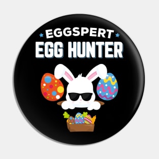 Eggspert Egg Hunter Funny Easter Pin