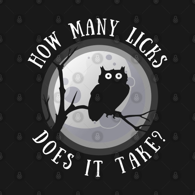 How Many Licks Does It Take, Owl at night by Ryan Rad