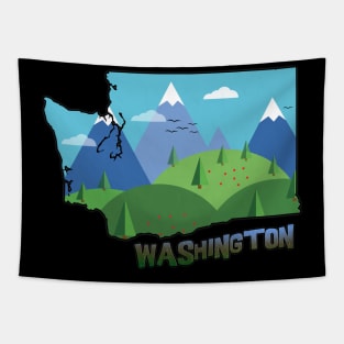Washington State Outline Tapestry
