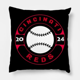 Reds Baseball 24 Pillow