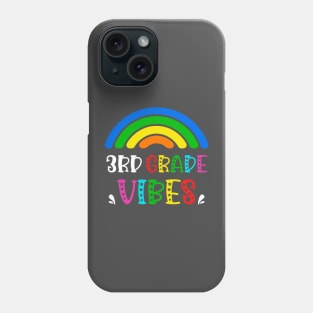 3rd Grade Vibes Rainbow Back to School Kids Phone Case