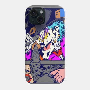 Dope skull joker manga illustration Phone Case