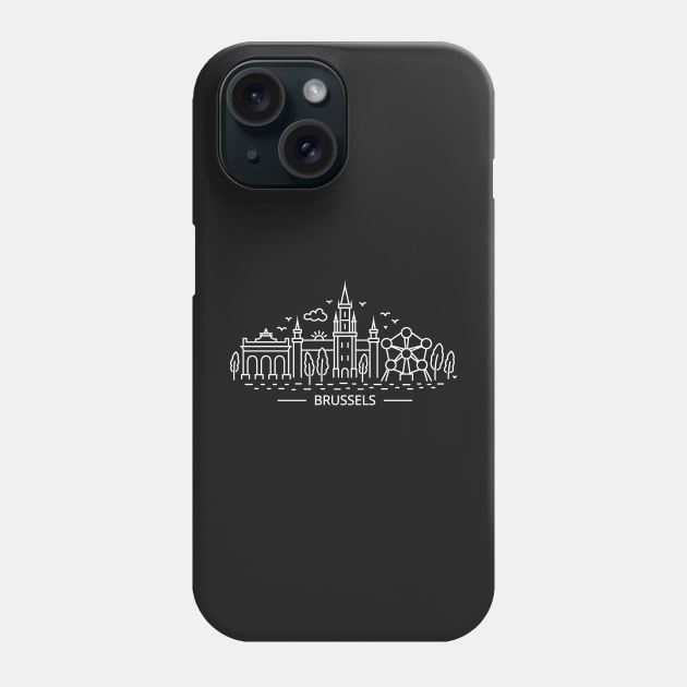 Brussels line art Phone Case by ziryna