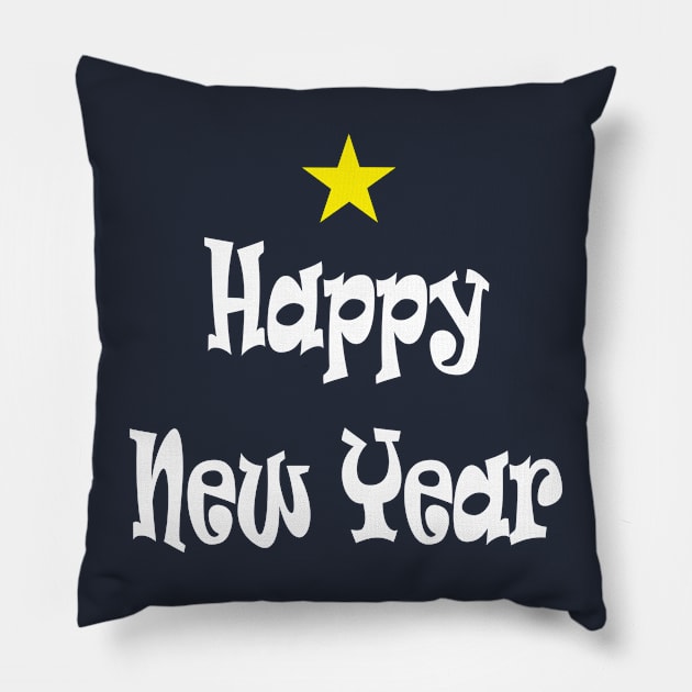 Happy New YEAR Quotes Pillow by PlanetMonkey