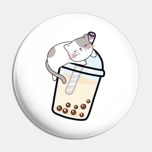 Boba Cat! Pin